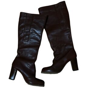 Bote alaskan Brown Leather Knee-High Boots - Size 6